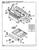Top assembly/control panel (n3121xp*) (n3121xpa) (n3121xpw)