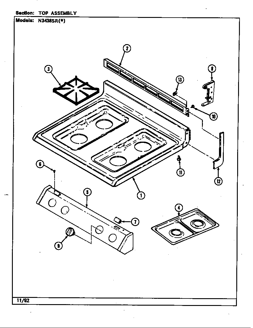 Top assembly