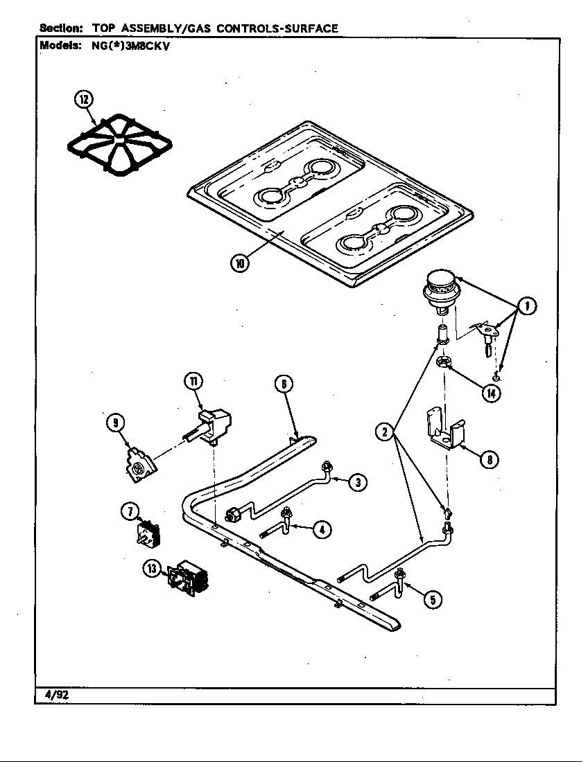 Top assembly