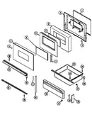 Door/drawer (ser. pre. 21)