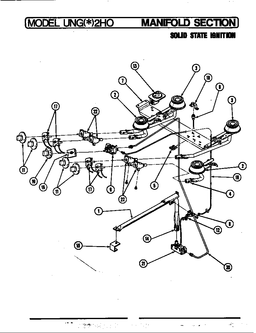 GAS CONTROLS (SOLID STATE IGNITION) (UNGA2H0) (UNGW2H0)