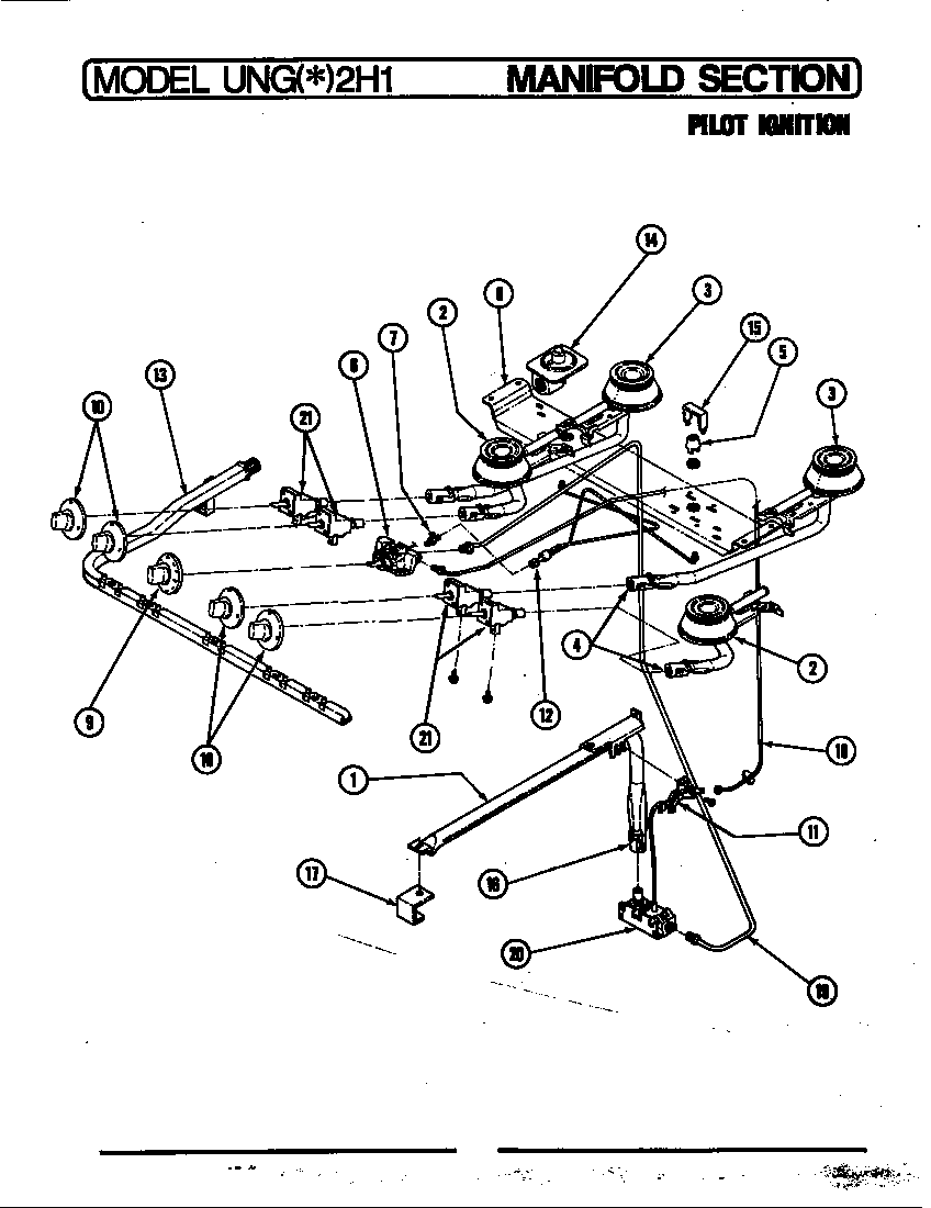 Controls (pilot ignition) (unga2h1) (ungw2h1)