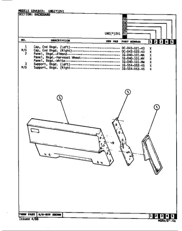 Control panel (unga2h1) (ungw2h1)
