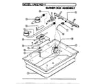 Norge UNGCW82-1 burner box assembly diagram