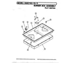 Norge UNGCA83-1G-11 burner box assembly diagram