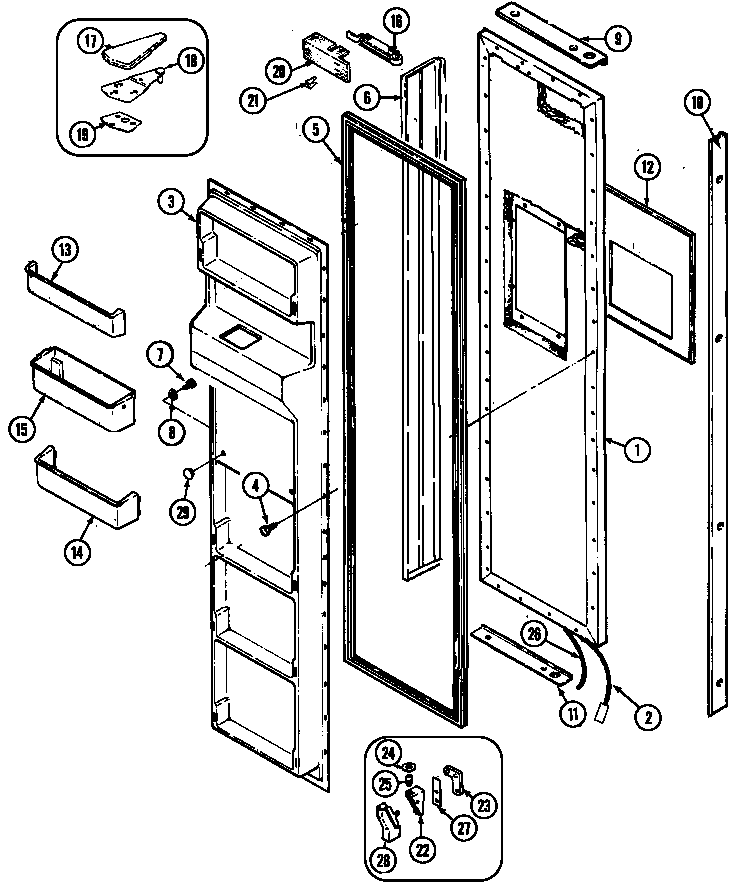 Freezer door