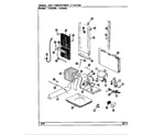 Crosley CS20X6W/DR10A unit compartment & system diagram