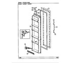 Crosley CS20X6W/DR10A freezer door diagram