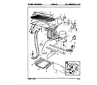 Magic Chef RB17HN1AF/9B51A unit compartment & system diagram