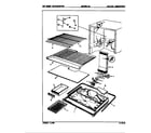 Magic Chef RB19HN-2A/9B59A freezer compartment diagram
