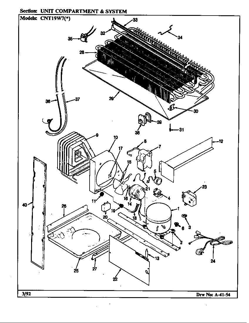 UNIT COMPARTMENT & SYSTEM (CNT19W7/CC53A) (CNT19W7A/CC56A)