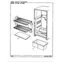 Crosley CNT15W3/CC13A shelves & accessories diagram