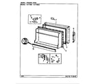 Crosley CNT15W3A/CC14A freezer door diagram