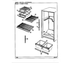 Crosley CT19X6W/DE66A shelves & accessories diagram