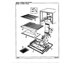 Crosley CT19X6W/DE66A freezer compartment diagram