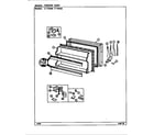 Crosley CT19X6A/DE67A freezer door diagram