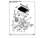 Crosley CT19X7W/DE64A unit compartment & system diagram