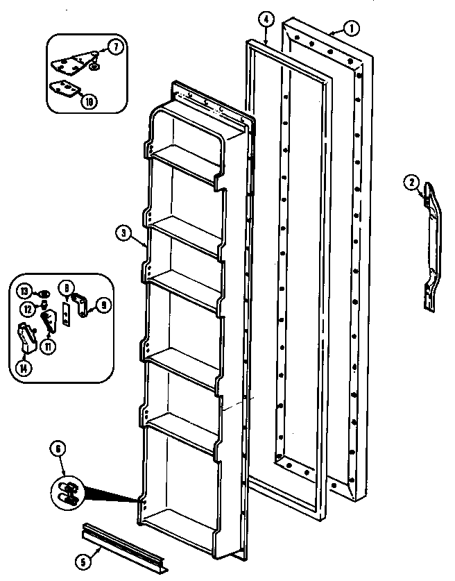 Freezer door