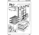 Crosley CNS20M6H/5M62B fresh food compartment diagram