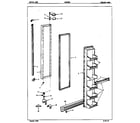 Crosley CNS20M6A/5M62B freezer door diagram
