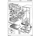 Crosley CNT19L8A/5A45B fresh food compartment diagram