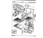 Crosley CNT17C7A/7C28A fresh food compartment diagram