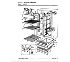 Crosley CNS22T6/8L06A fresh food compartment diagram