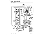 Crosley CNS22T6H/8L06A freezer compartment diagram