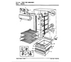 Crosley CNS22V6A/AR20A fresh food compartment diagram