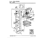 Crosley CNS22V6/AR20A freezer compartment diagram