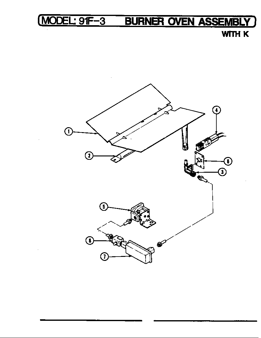 Oven burner assembly