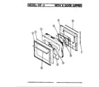 Magic Chef U91FA-3KLX door (upper) diagram