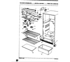 Crosley CNT15R4LH/8A01B fresh food compartment diagram