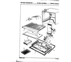 Crosley CNT15R4L/8A49B freezer compartment diagram