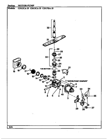 Motor & pump