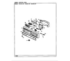 Crosley CDU2CA-45 control panel diagram