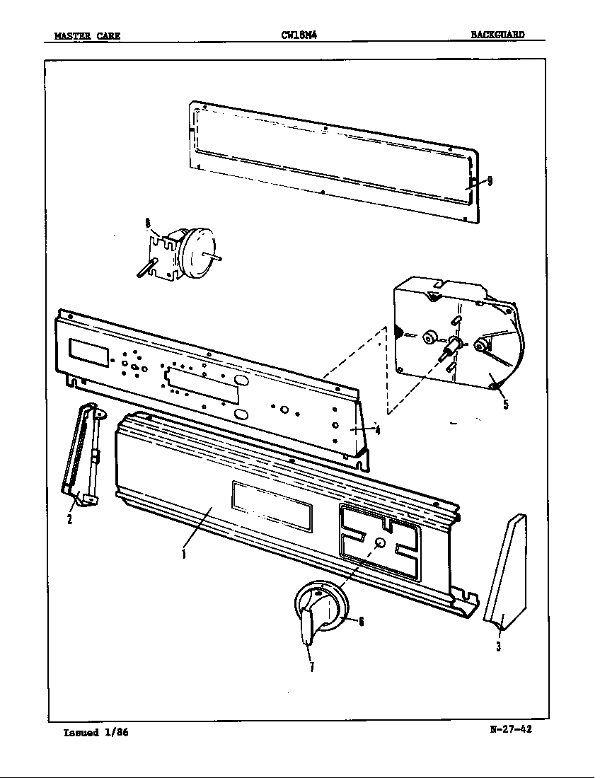 Control panel (orig. rev. a-b)
