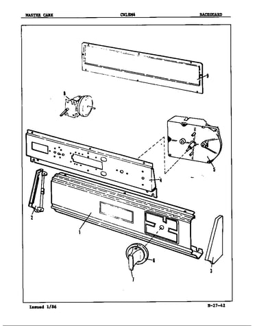 Control panel (orig. rev. a-b)