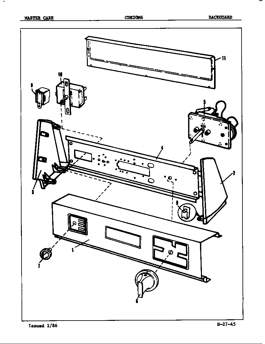 Control panel (orig. rev. a-d)