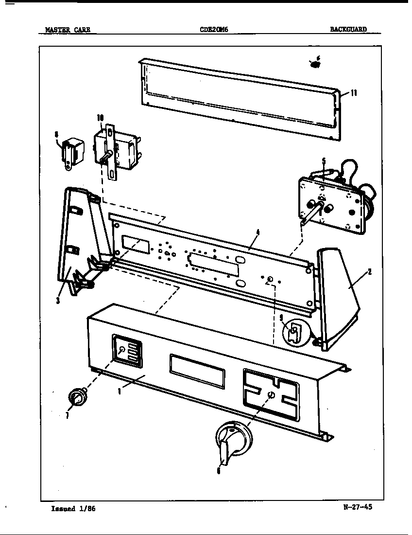 Control panel (rev. e-f)