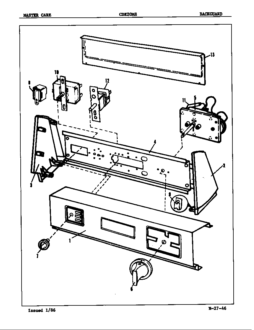 Control panel (rev. e-f)