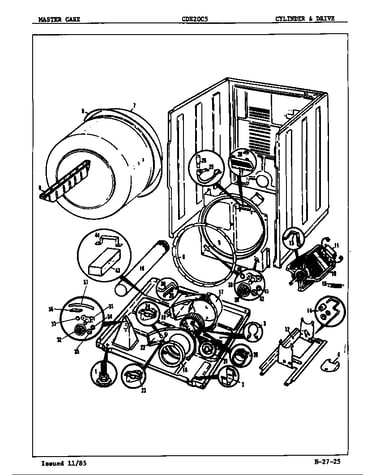 Cylinder & drive (orig.-rev. a-c)
