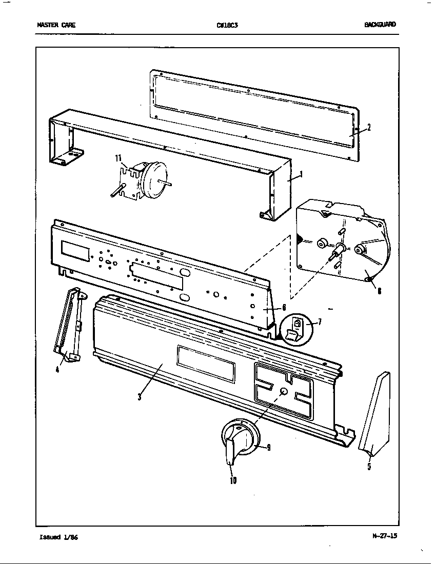 Control panel (orig. rev. a-b)