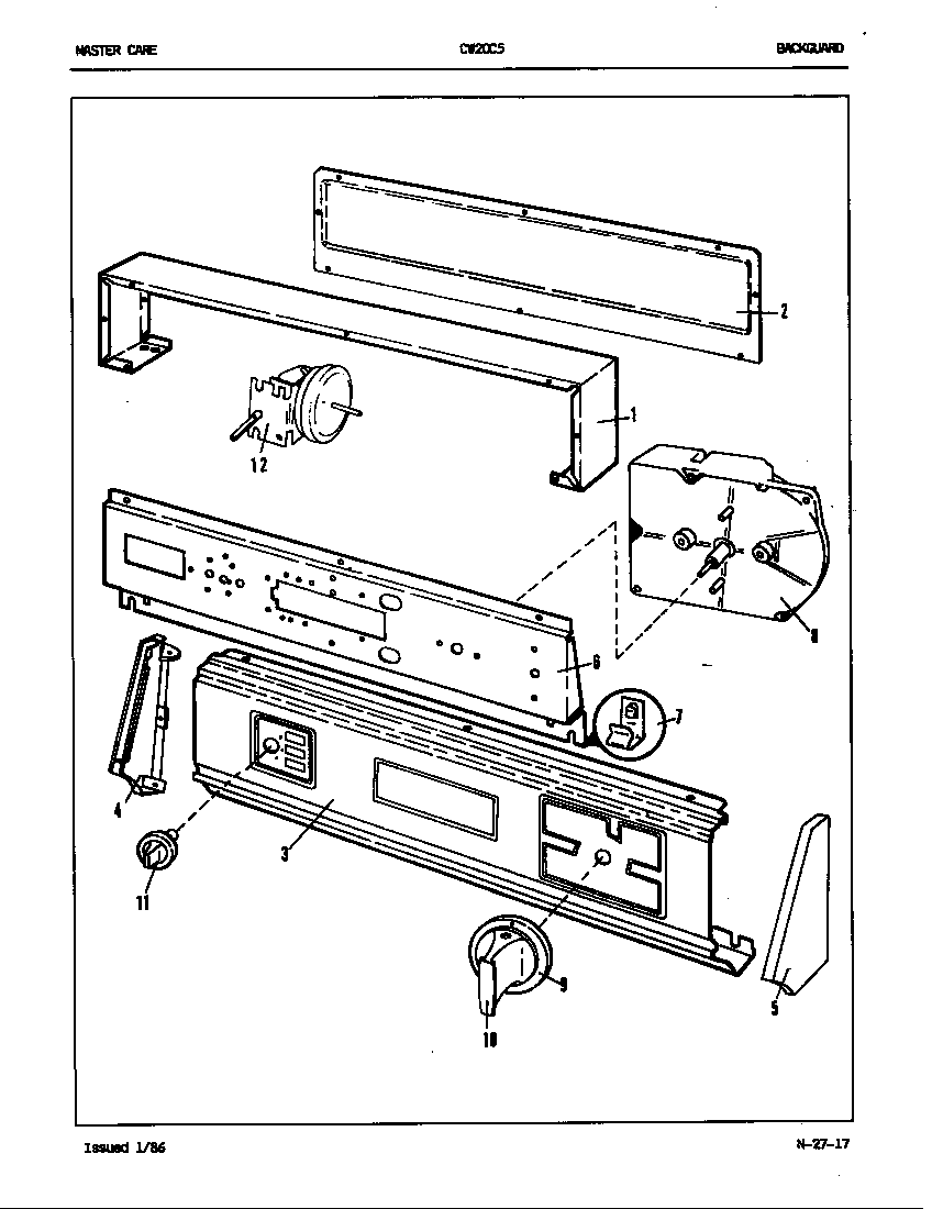 Control panel (orig. rev. a-b)