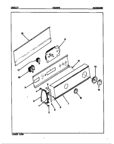 Control panel (orig. rev. a-d)