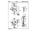 Crosley CW18P6A transmission & related parts (cw18p6a) (cw18p6w) diagram