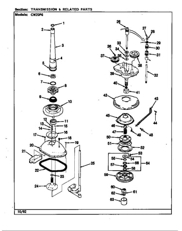 Transmission & related parts (rev. j-n)
