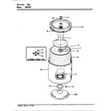 Crosley CW25P6A tub parts (rev. e) diagram