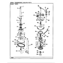 Crosley CW25P6A transmission & related parts (rev. f-k) diagram