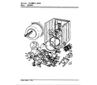 Crosley CDE20P6WC cylinder & drive diagram
